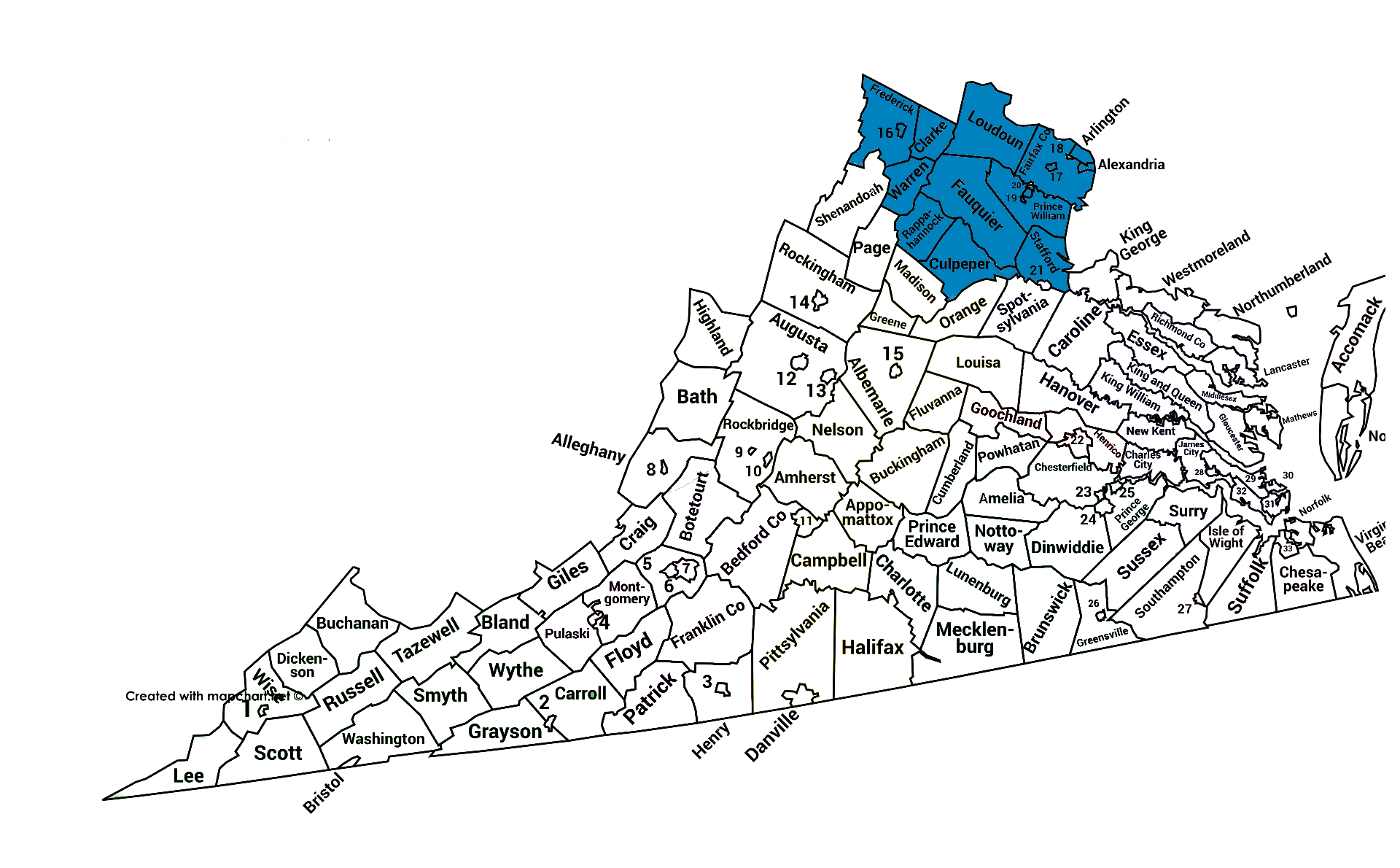 艾米摩爾地區地圖