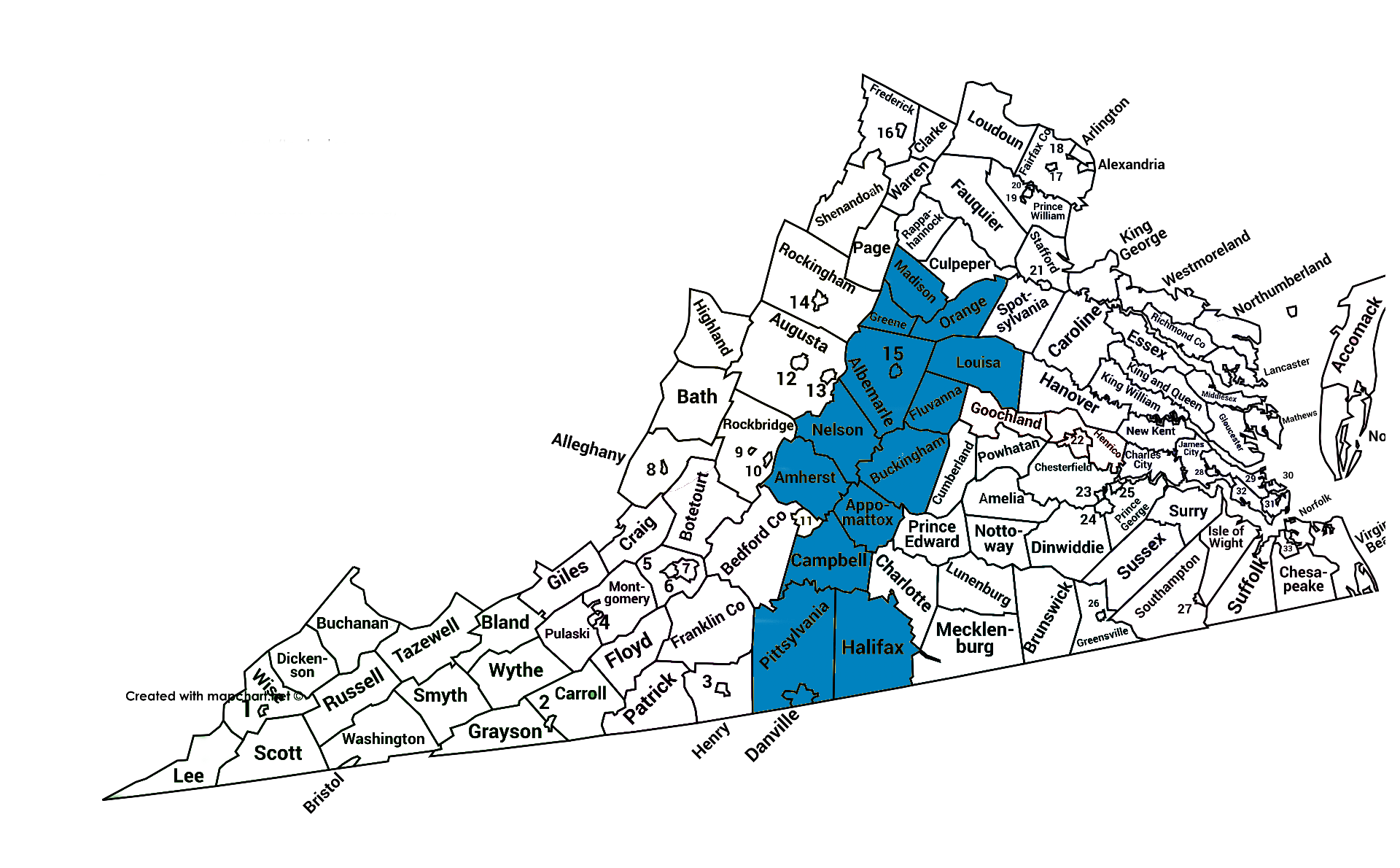 凱爾西哈里斯地區地圖
